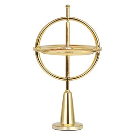 Gyroscope Nostalgic Pack Antigravity Gyroscope Metal Balance Toy Bright Decompression Toy Stress Relief Time Killing Focus Emotional Stabilization (Golden)