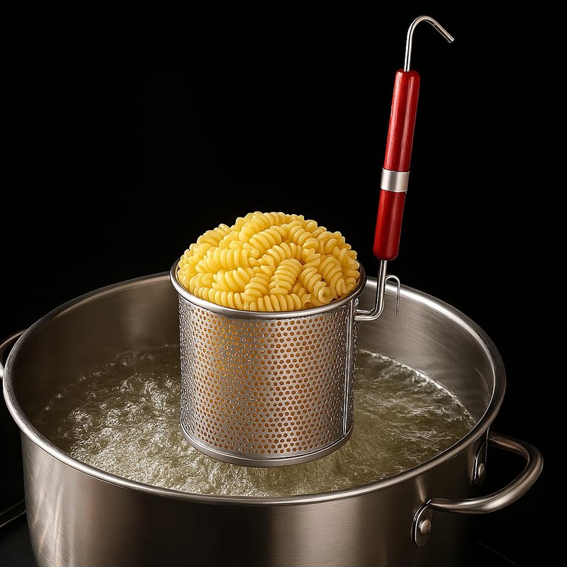 3PCs Mesh Pasta Basket Food Strainer Insert For Pot, Colander