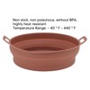 2PCS Fryer Silicone Liners Round 21cm Diameter with Handle Fryer