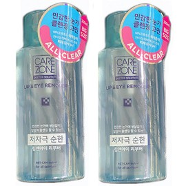 Carezone 케어존 저자극 립앤아이 리무버 대용량 2개세트 (300ml+300ml) CareZone Low-Irritation Lip & Eye Remover 2-Set (300ml+300ml)