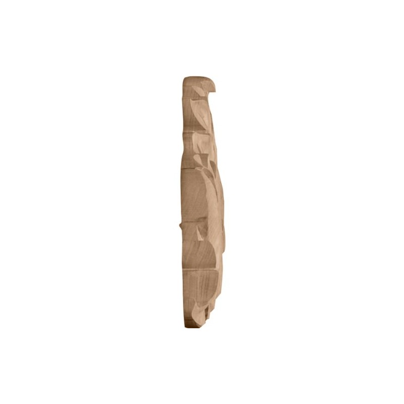 Ekena Millwork ONL12X03X01LFMA Small Green Leaf Center with Scrolls, 12