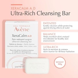 Avene Xeracalm A.D, Barra Dermolimpiadora, Piel Seca, 1pza