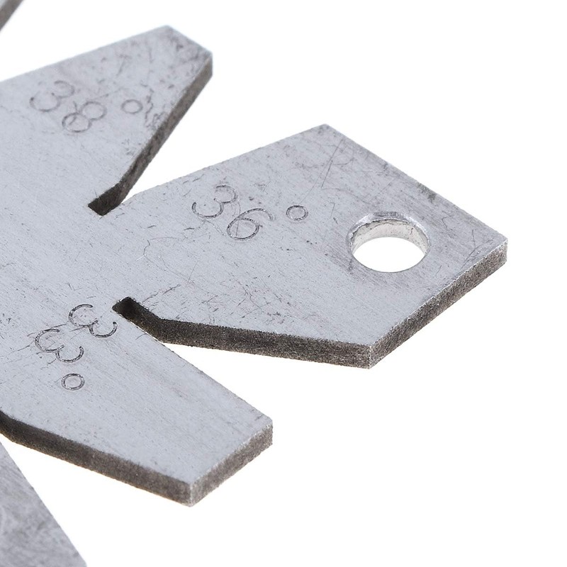 Smgda Screw Thread Gauge, Cutting Angle Gauge, 29°- 90° Multiple