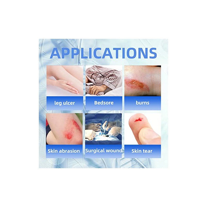 Med Apósito Espuma Silicona Pulgadas Almohadilla Adhesiva Impermeable Cuidado Heridas