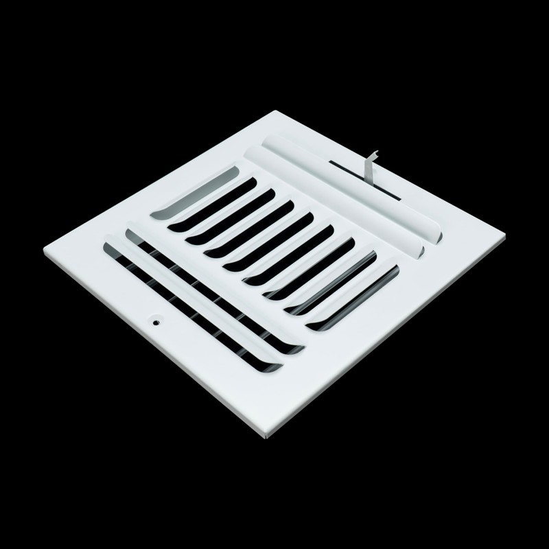 Fits 12x6 Duct Opening 3 Way Fixed Curved Blade Air