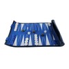 Blue Travel Roll Up Backgammon Set 13 Inch