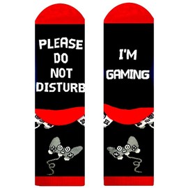Folouse Stocking Stuffers for Teens Boys Kids Gifts, Do Not Disturb I'm Gaming Socks, Funny Gag Gifts for Men