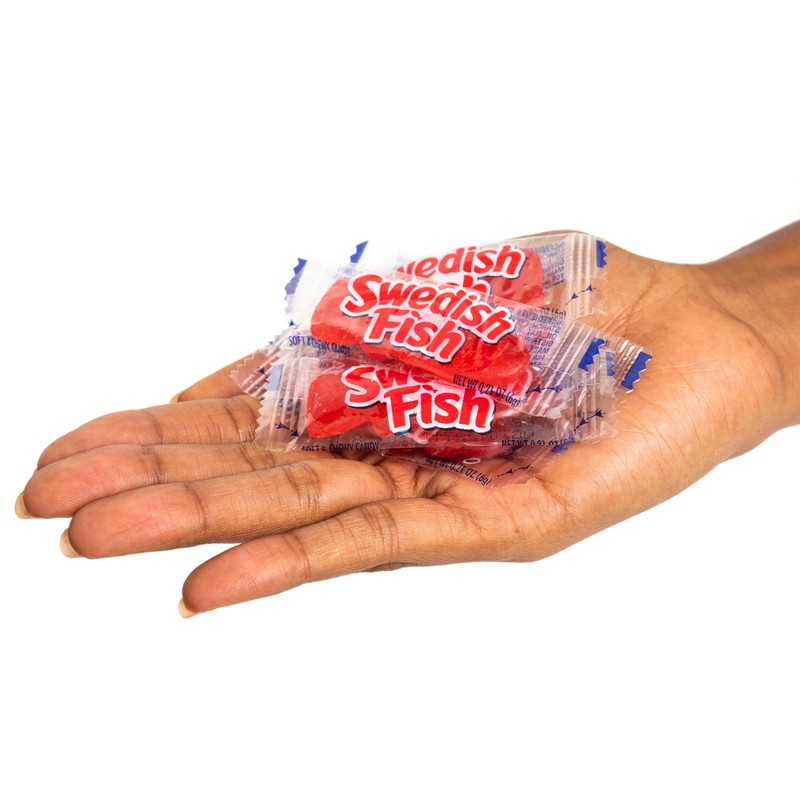 SWEDISH FISH Individually Wrapped Soft & Chewy Candy, Bulk Candy,