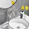 GGStudy Brushed Nickel Swan Shape Single Handle 1Hole Bathroom Vessel