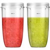 2 Pack Blender Replacement Cups for Nutribullet Blender, 24OZ Cups