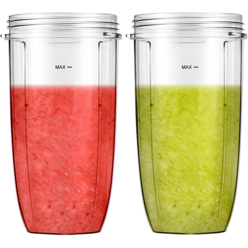 2 Pack Blender Replacement Cups for Nutribullet Blender, 24OZ Cups