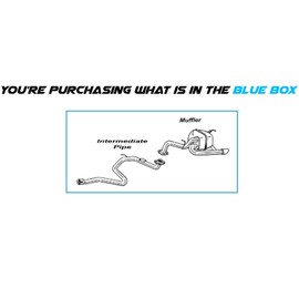 Northeastern Exhaust-Stainless Steel Exhaust Intermediate Pipe Exhaust Muffler for 07-2012 Toyota Yaris 1.5L