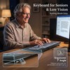 MIKUSO Large Print Backlit Keyboard for Seniors and Low Vision