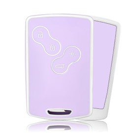 OFFCURVE Car Key Cover Car Key Case Key Fob Cover Car Key Protector 4 buttons Compatible with Renault Clio Scenic Megane Duster Sandero Captur Twingo Koleos Espace Fluence Kadjar Kangoo Laguna