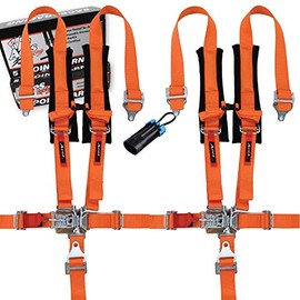 5 Point Harness (Pair) With Bypass Plug (Orange, 5 Point)