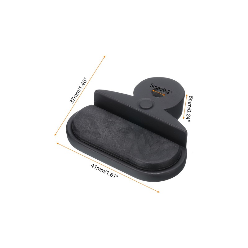 uxcell Mirror Clips, 4Pcs - Zinc Alloy Oval Mirror Holder