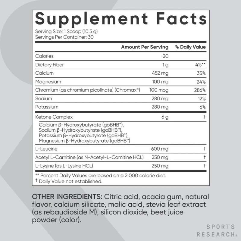 Keto Plus Fruit Punch BHB Exogenous Ketones Electrolyte Powder Hydration