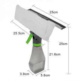 3-in-1 Window Cleaner with Spray Bottle Squeegee Glass Cleaning Screen Tools