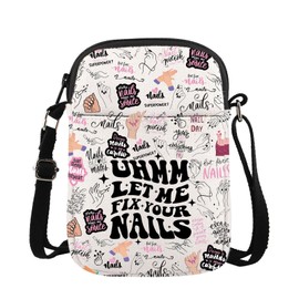 Lywjyb Birdgot Manicurist Inspired Crossbody Bag Cosmetology Gift Nail Tech Graduation Gift Salon Gift (Nails CR CA)