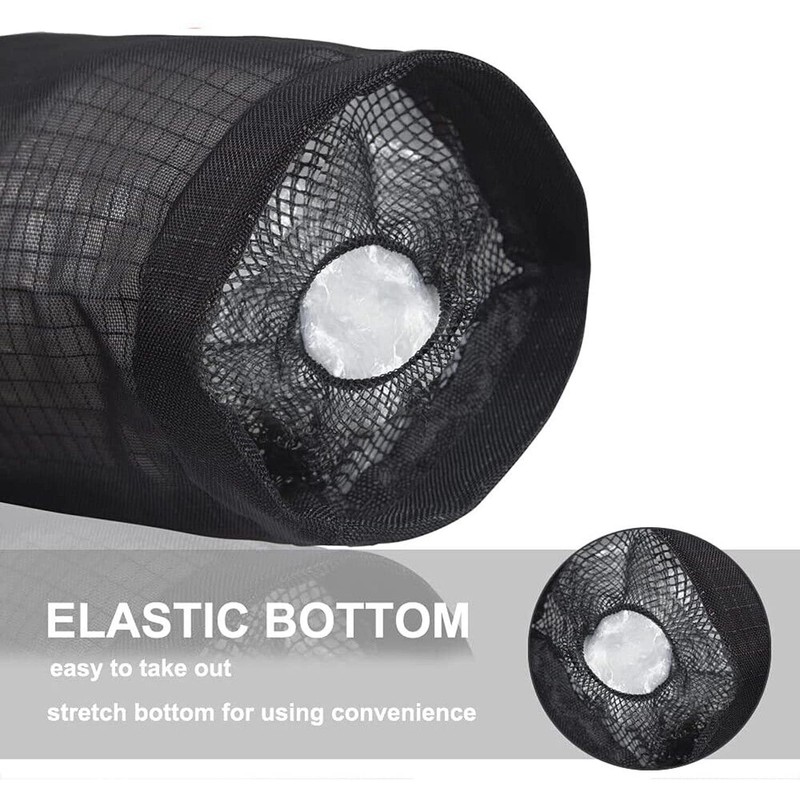 Plastic Bag Holder Dispenser Mesh Storage Garbage Bags Organizer Hanging