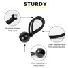 Hodzeed Ball Bungee Cords, 23CM/9IN Black Tie Down Cords for