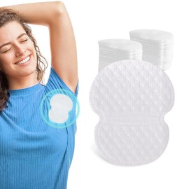 Underarm Sweat Pad, Armpit Sweat Pad, Men's, 100 Pieces, 4.7 x 3.5 inches (12 x 9 cm), Sweat Pads, Underarm Sweat Pads, Fragrance-free, Unisex, Unisex, Large Block, Work Commute, School, Business,