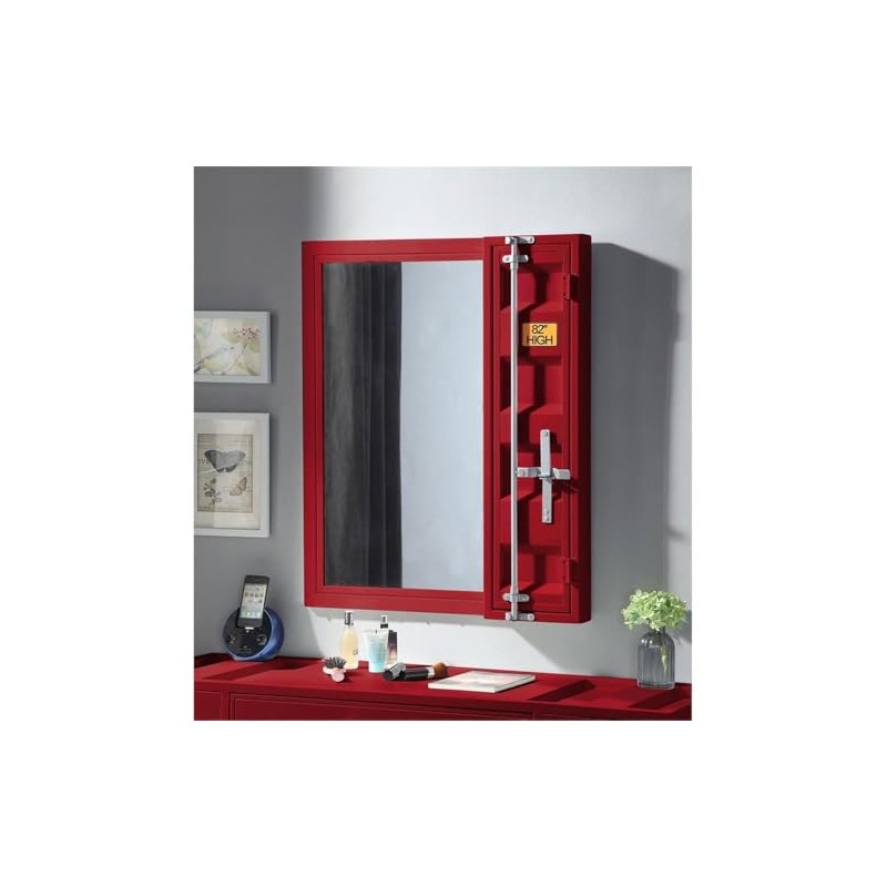 Acme Cargo Vanity Mirror in Red