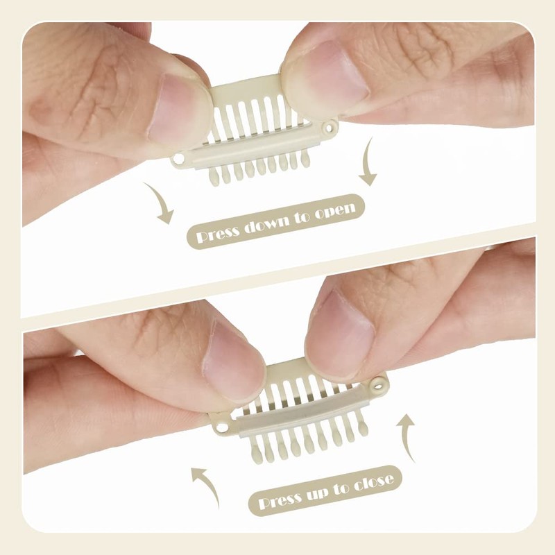 Dreamlover Clips de extensión de cabello, clips de peluca para
