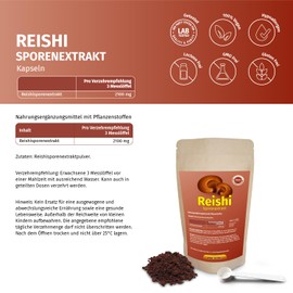 Reishi Spores Extract Powder The Cell Walls Are Gently Broken With A 12 Stage Processing Process Vegan