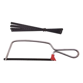 Dekton Junior Hacksaw With Blade & 6 Extra Blades-Lightweight aluminium frame| 6" (150mm) HCS blade 24 TPI| Adjustable Tension for Precision Cutting | Lightweight and Durable Design| Compact Hand Saw