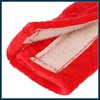 TUCKBOLD 4 Pcs Plush Red Car Seat Belt Protector Shoulder