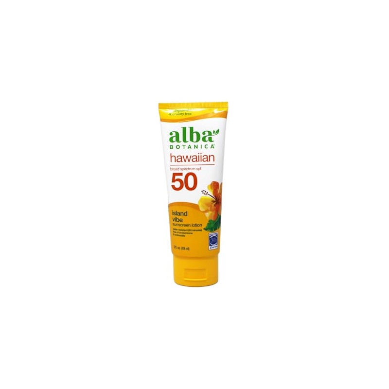 Alba Botanica Hawaiian Island Vibe Sunscreen SPF 50, 3 fl
