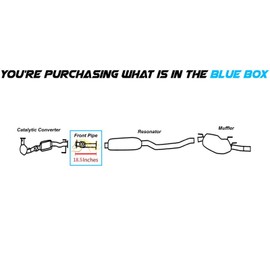 Northeastern Exhaust | Stainless Steel Flex Front Pipe Compatible For 1999-2009 SABB 9-5 2.3L | Free Gasket Included | Automotive Replacement Part