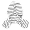 Ranphy Small Dog Stripe Pajamas Winter Comfy Cotton Pet Clothes