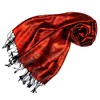Lorenzo Cana Luxury Pashmina Scarf Jacquard Woven 100% Silk 70