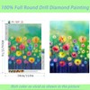 HSENJT DIY 5D Diamond Art Painting Kits Dandelion,Flowers Diamonds Paint