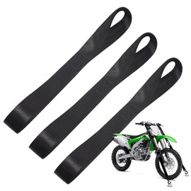 GINTAIMOYU Cargo Strap Set - 4 Black Tie Down Straps with Soft Loops for Securing Loads, Soft Loops, Down Load Securing Rope, Rubber Cord, Multi-Purpose Tool for Packaging, Fall Prevention, Cargo