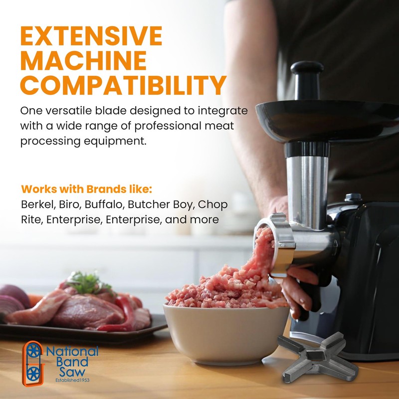 National Band Saw #22 Meat Grinder Knife Set – Durable