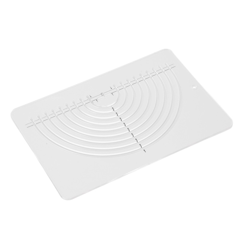 Circle Quilting Ruler Semicircle Durable Clear Acrylic Highly Accurate Wide