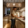Under Cabinet Lighting 8 inch Rechargeable Battery Operated Motion Sensor