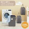 MCleanPin 210L Laundry Hamper Collapsible with 2 Washable Laundry Bags,