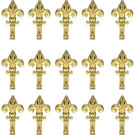 Set of 15 Gold Picture Hangers Lily Florentine with Nails of 17 mm Hooks 4.5 cm 66882