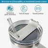 6 Popotes Reutilizables(12.13in) para 40 oz, 2 Cepillos de Limpieza
