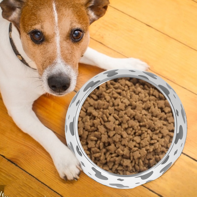 Dog Food and Water Bowl AntiSlip Base Stainless Steel Pet