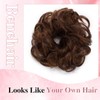 Benehair Messy Bun Hair Piece Curly Wavy Hair Scrunchies Messy