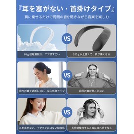 (Releases Your Ears! Earaku Neck Speaker, Bluetooth 5.3, Wireless, Seniors, Hands-Free Speaker, Japanese Voice Guidance, Wearable Neck Speaker, 3.1 oz (88 g), Lightweight, Neck Speakers with