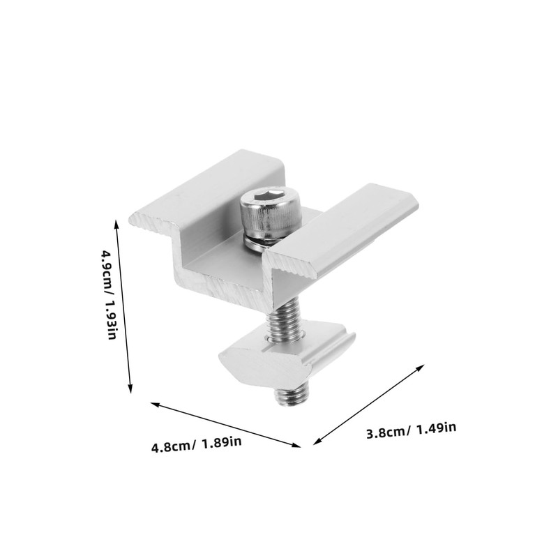CIYODO 4 Pcs Solar Panel Clamps Mounting Brackets for Roofs