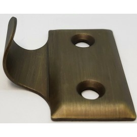 Furniture Knowledge Solid Brass Finger Sash Lift plain window tambour pull fancy antique vintage new - Antique Brass