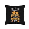 Pumpkin Spice Naturally Flavored Coffee Pods Cereal Cookies Throw Pillow