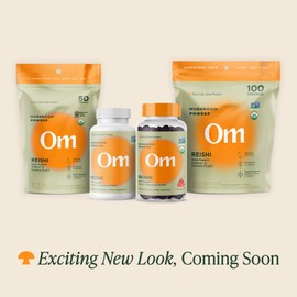 OM MUSHROOM SUPERFOOD Reishi Gummies – USA Grown Organic Mushrooms – Supports Immune Health, Balance & Stress Relief – Watermelon Dream Flavour – 30 Servings, 60 Count.